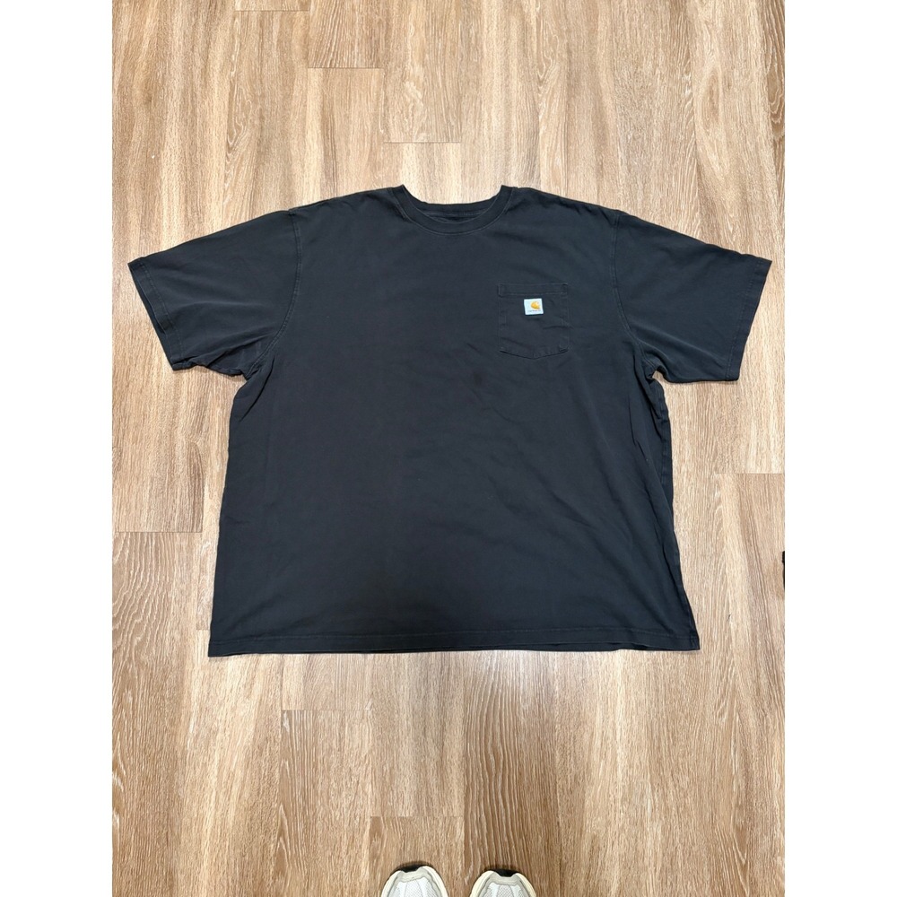 Carhartt Mens 4XL Loose Fit Pocket T-Shirt Faded Black Short Sleeve K87 Tee